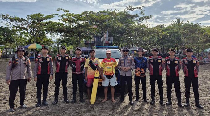 Polres Pangandaran Kerahkan Ratusan Personel Pengamanan Objek Wisata Selama Libur Panjang