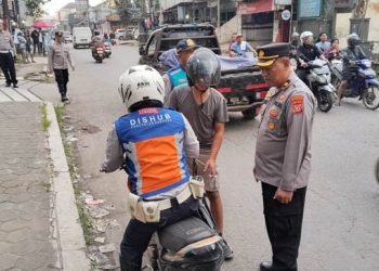 Razia Knalpot Brong di Majalaya, 20 Sepeda Motor Diamankan