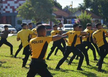 Kapolres Pangandaran Hidupkan Kembali Teknik Tongkat T dan Senam Borgol