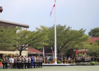 Dansat Brimob Polda Jabar Hadiri Pisah Sambut Kapolda Kapolda Jawa Barat