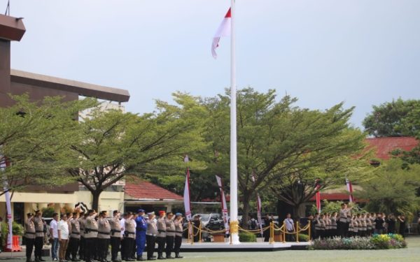 Dansat Brimob Polda Jabar Hadiri Pisah Sambut Kapolda Kapolda Jawa Barat