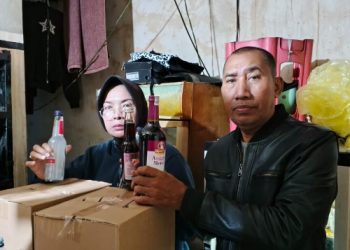 Operasi Pekat, Polisi Sita Ratusan Botol Miras Ilegal di Bogor