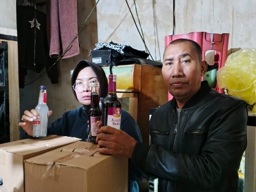 Operasi Pekat, Polisi Sita Ratusan Botol Miras Ilegal di Bogor